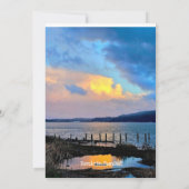 Sonnenuntergänge Feiertagskarte (Rückseite)