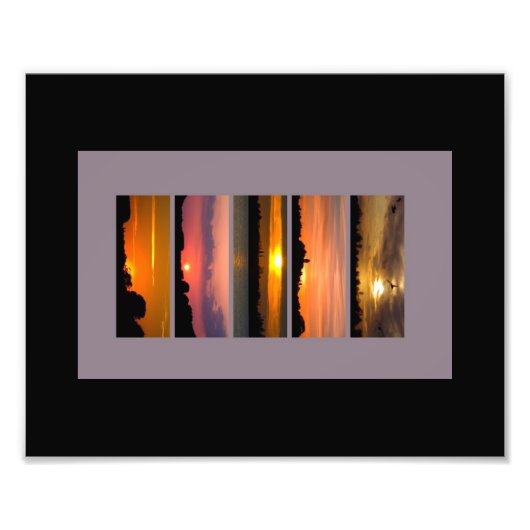 Sonnenuntergänge Fotodruck (Vorne)