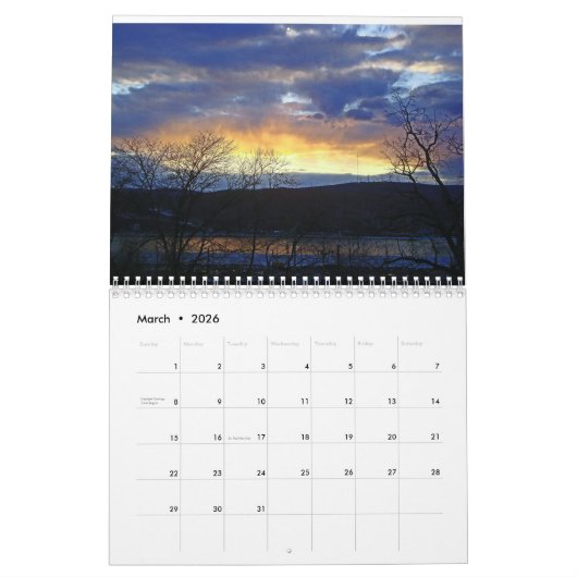 Sonnenuntergänge im Hudson-Tal Kalender (Mär 2026)