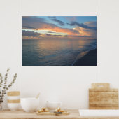 Sonnenuntergänge im Wasser Poster (Küche)