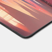 Sonnenuntergänge im Wasser über Sandstränden Schreibtischunterlage (Ecke)