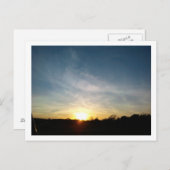 Sonnenuntergänge in Austin Postkarte (Vorne/Hinten)