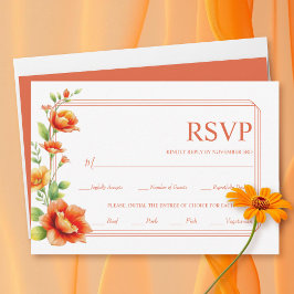 Sonnenuntergänge in Verona und Hochzeiten an drei  RSVP Karte