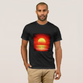 Sonnenuntergänge jagen, Träume von Männern erwecke T-Shirt (Vorne ganz)
