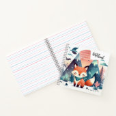 Sonnenuntergänge - Lächelender Fuchs in den Wüsten Notizblock (Innenseite)