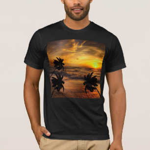 SONNENUNTERGÄNGE OZEAN SZENERIE NATUR T-Shirt