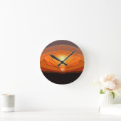 SONNENUNTERGÄNGE RUNDE WANDUHR (Zuhause)