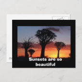 Sonnenuntergänge sind so schön postkarte (Vorne/Hinten)