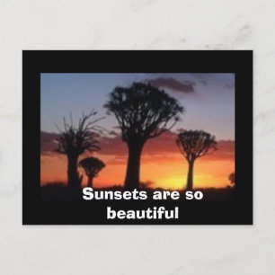 Sonnenuntergänge sind so schön postkarte