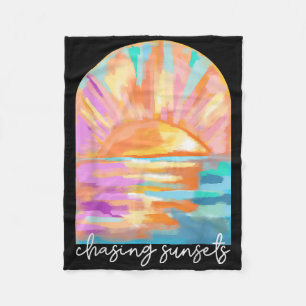 Sonnenuntergänge Sommerurlaub Hawaii Beach Funny Fleecedecke