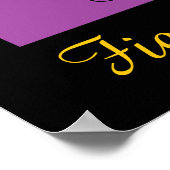 Sonnenuntergänge über Lila Hügeln Poster (Ecke)