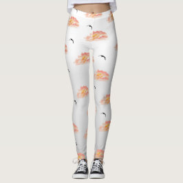 Sonnenuntergänge und Möwen Leggings