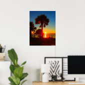 Sonnenuntergänge und Palmen Poster (Heimbüro)