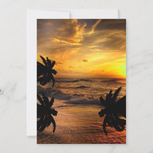 SONNENUNTERGÄNGE VERFOLGEN OZEAN-LANDSCHAFT NATUR FEIERTAGSKARTE
