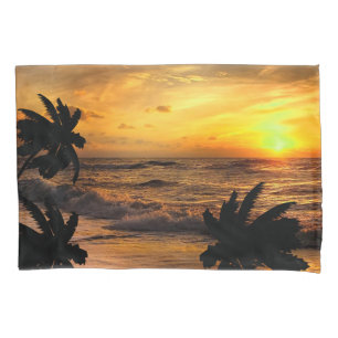 SONNENUNTERGÄNGE VERFOLGEN OZEAN-LANDSCHAFT NATUR KISSENBEZUG