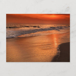 Sonnenuntergänge vor Wolken und Meeresküsten Postkarte