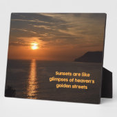 Sonnenuntergänge wie die Lichter der goldenen Stra Fotoplatte (Seite)