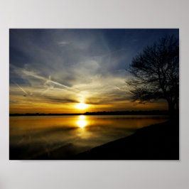 Sonnenuntergänge wie flüssiges Gold Poster