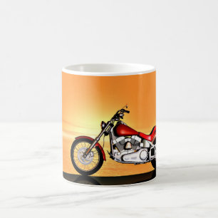 Sonnenuntergangfahrrad Kaffeetasse