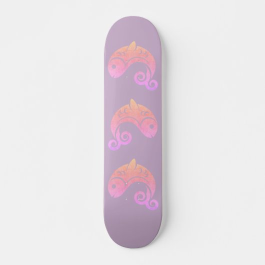 Sonnenuntergangfische Skateboard (Vorne)