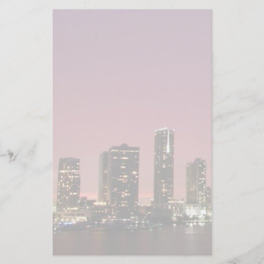 Sonnenunterganglicht über Miami nach einem Sturm Briefpapier (Vorderseite)