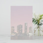 Sonnenunterganglicht über Miami nach einem Sturm Briefpapier (Stehend Vorderseite)