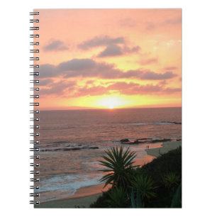 Sonnenuntergangnotizbuch Notizblock