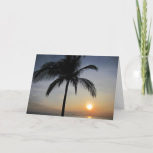 Sonnenuntergangpalme Karte