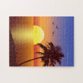 Sonnenuntergangpuzzlespiel Puzzle (Horizontal)