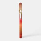 Sonnenuntergangs-Abstrakt-Design iPhone 16 Hülle (Linke Seite)