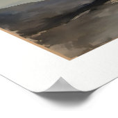Sonnenuntergangs-Bucht-Landschaftsposter Poster (Ecke)