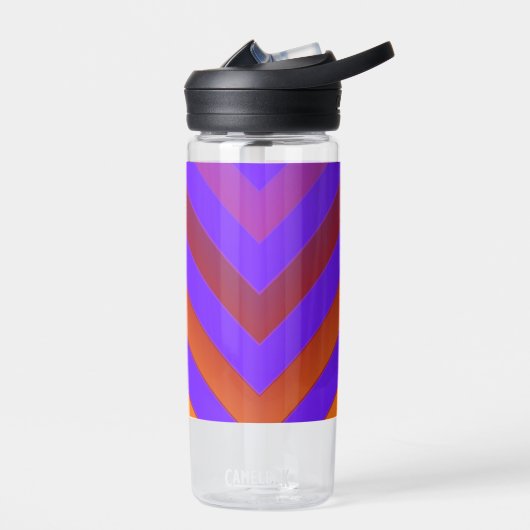 Sonnenuntergangs-Chevron  Trinkflasche (Links)