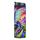 Sonnenuntergangs-Drache 16oz Thermosbecher (Nach rechts gedreht)