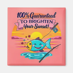 Sonnenuntergangs-Fisch-Vibes Magnet