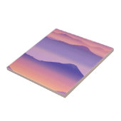 Sonnenuntergangs-Gipfel – Goldene Berglandschaft ( Fliese (Seite)