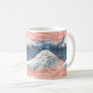 Sonnenuntergangs-Gipfel – Goldene Berglandschaft ( Kaffeetasse