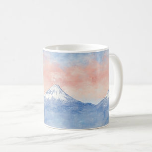 Sonnenuntergangs-Gipfel – Goldene Bergtraumlandsch Kaffeetasse
