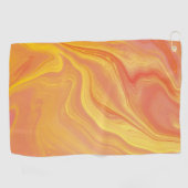 Sonnenuntergangs-Glanz-Marmor Golfhandtuch (Horizontal)