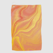 Sonnenuntergangs-Glanz-Marmor Golfhandtuch (Vorderseite)