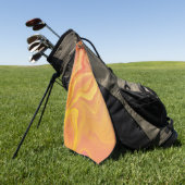 Sonnenuntergangs-Glanz-Marmor Golfhandtuch (Gras)