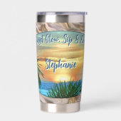Sonnenuntergangs-Glühen, Sip & Flow 1557 Thermobecher (Links)