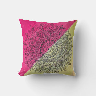 Sonnenuntergangs-Gradient-Mandala-Kissen Kissen