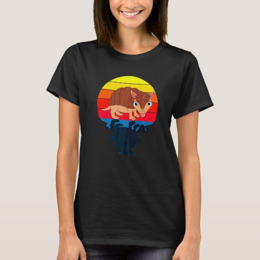 Sonnenuntergangs-Gürteltier T-Shirt (Vorderseite)