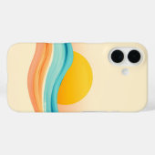 Sonnenuntergangs-Harmonie-Welle Case-Mate iPhone Hülle (Rückseite (Horizontal))