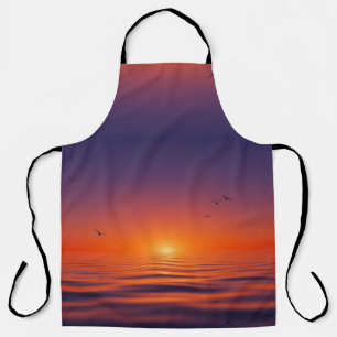 Sonnenuntergangs-Horizont-Schürze Schürze