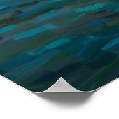 Sonnenuntergangs-Impression Poster (Ecke)