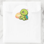 Sonnenuntergangs-Kühle Runder Aufkleber (Tasche)