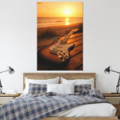 Sonnenuntergangs-Melodie Leinwanddruck (Insitu (Schlafzimmer))