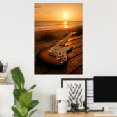 Sonnenuntergangs-Melodie Poster (Heimbüro)