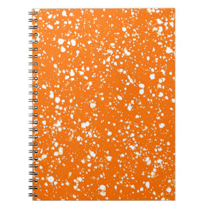 Sonnenuntergangs-Oranger Marmornotizbuch Notizblock